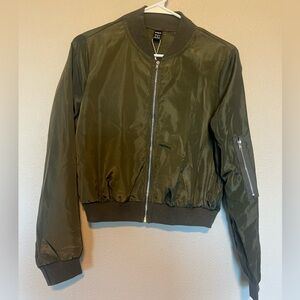 NWT - SHEIN - Army Green Bomber Jacket